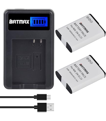 Nikon Coolpix 610 BM Premium Pack Of EN-EL23 Batteries And