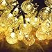 Sogrand,60LED 36FT.Solar String Lights,Warm White LED Crystal Ball,Solar Lights Outdoor,String Lights,Solar Garden Lights for Garden,Party,Dinner,Bedroom,Festival,Patio,Yard,Landscape