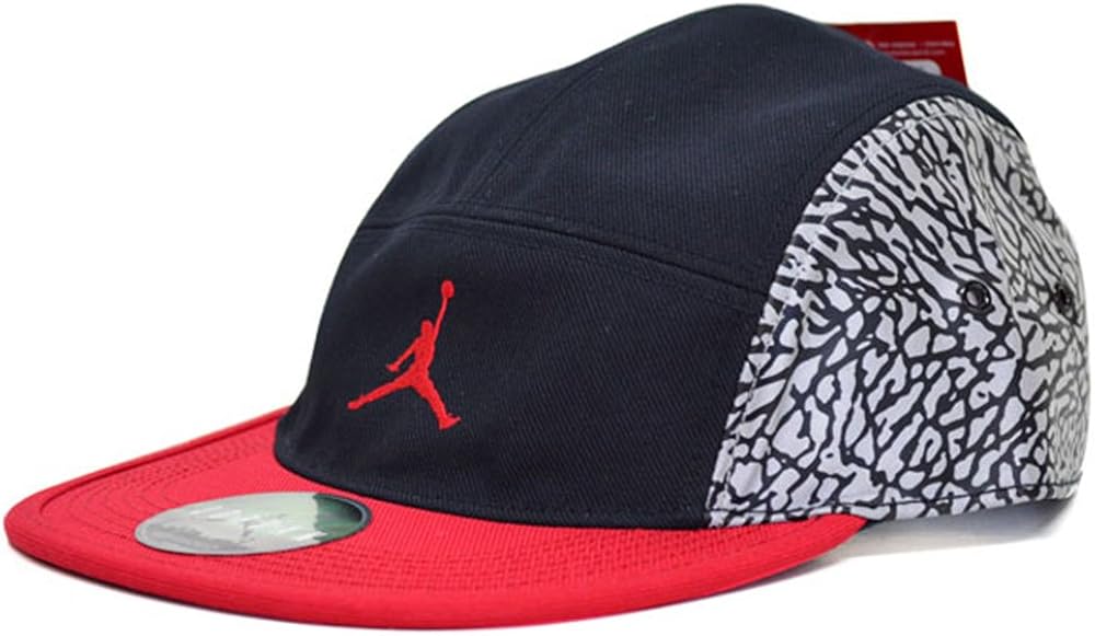 Jordan Men's 5 Panel Hat Black/Red 619363010 One Size