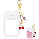 Hand Sanitizer Spray Case with Keychain, Durable Silicone Holder Compatible with Touchland Power Mist & Glow Mist (1 fl oz)