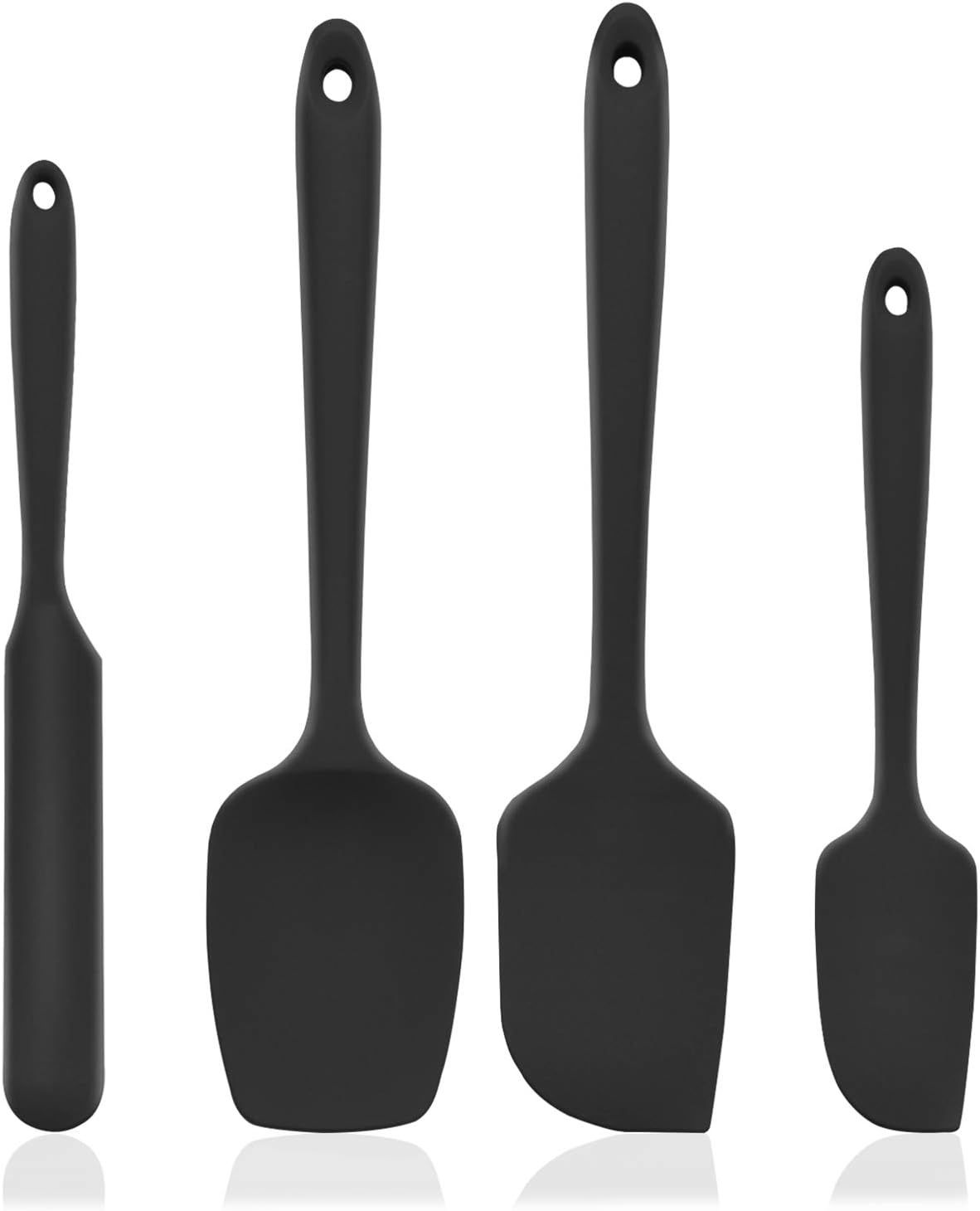 U-Taste Silicone Spatula Set of 4: 315 ℃ Heat-Resistant Flexible Food Grade Bowl Scraper