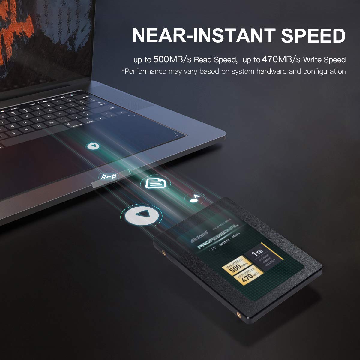 INLAND Professional 1TB SSD 3D NAND SATA III 6Gb/s 2.5