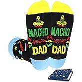 PartyGalore Dad Socks for Men, Fathers Day Socks, Dad Gifts From Son Daughter