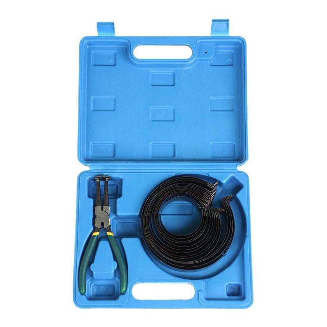 Piston Ring Compressor Cylinder Installer with Plier & 14 Bands Tool Set