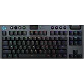 Logitech G915 X Lightspeed TKL Wireless Gaming Keyboard (Tactile) - Black | Low Profile, Mechanical Switches, Double-Shot PBT
