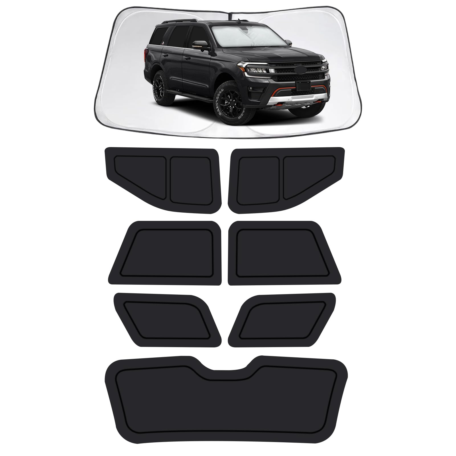 Photo 1 of Car Window Shades for Ford Expedition 2018-2024, Full Car Window Covers for Privacy, Sunshades for Expedition Front Rear Windshield Side Windows to Block UV and Protect Privacy(8pcs)