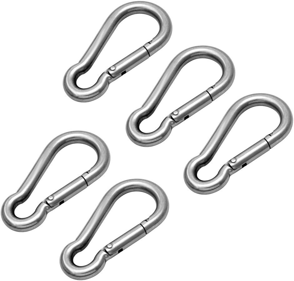 Lookka 5 Pack Carabina Carabiner Carbine Clip Spring Hook