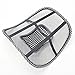 PrimeTrendz Black Lumbar Mesh Back Brace Support Office Home Car Seat Chair Ventilate Cool Cushion Pad with Massage | Breathable, Massage Beads for Ultimate Comfort (1 Piece)