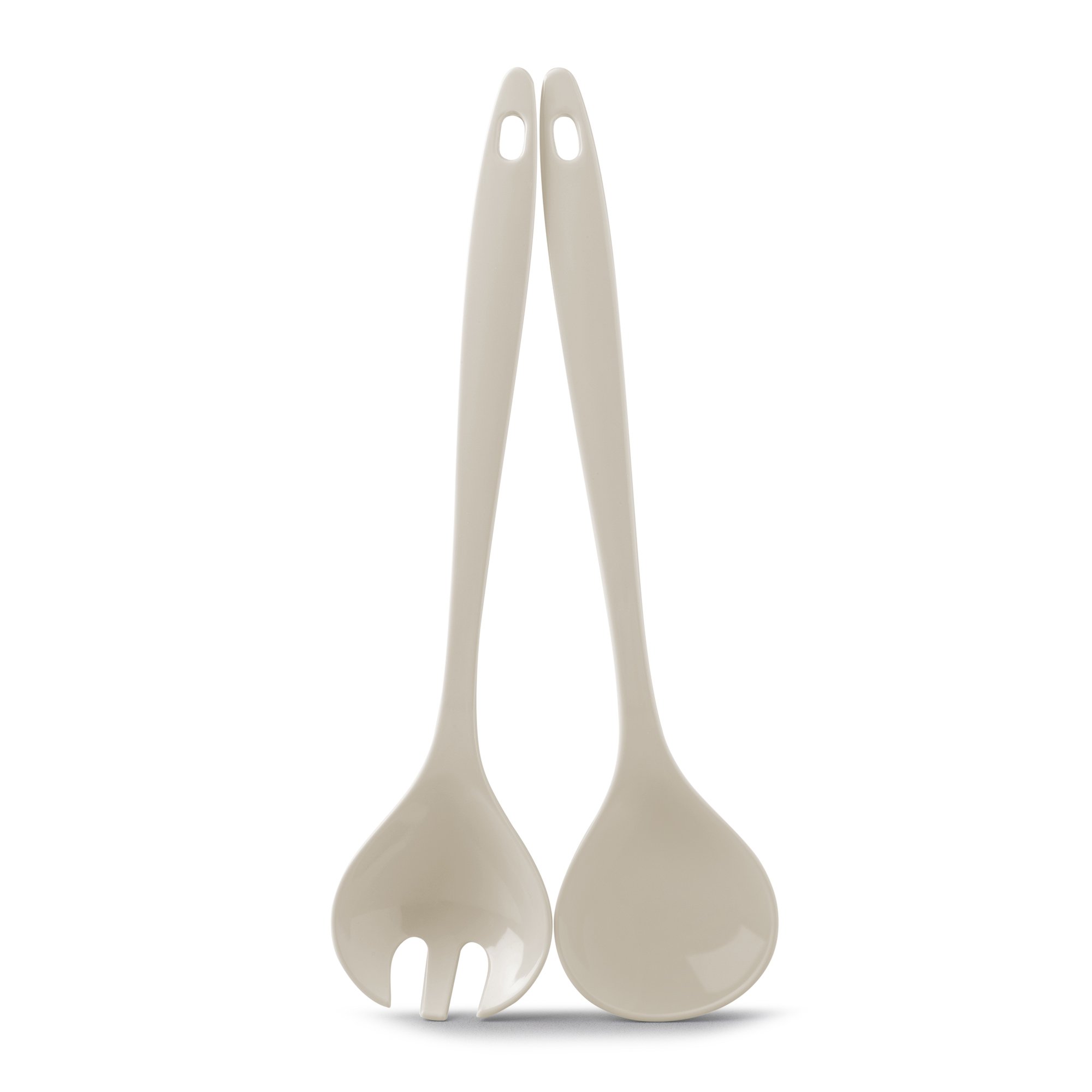 Zeal G205C Salad Servers, Cream
