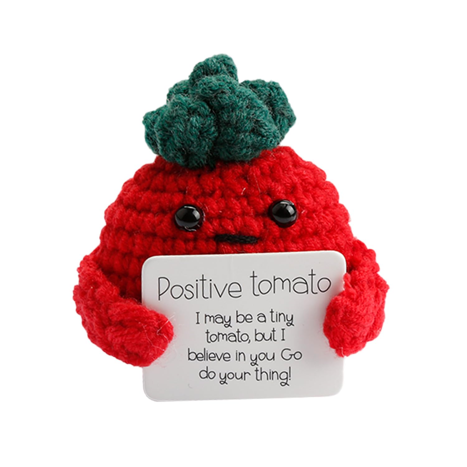 Hopzab Crochet Doll – Pocket Hug Emotional Support Gift, Funny Motivational Handmade Mini Animal for Women, Friends, Kids, Birthday, Leaving, Good Luck