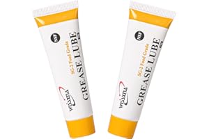 Wissxna Silicone Grease, Food Grade Sanitary Lubricant, Machine Lube, Prevent Valves and O-Rings from Sticking, 10 Gram Tube Silicone Grease Combination (2 Tubes)