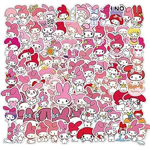 Kawaii My Melody Cartoon Stickers Diy Laptop Motorfiets Bagage Gitaar Skateboard Waterdicht Grappige Sticker Sticker Kid…