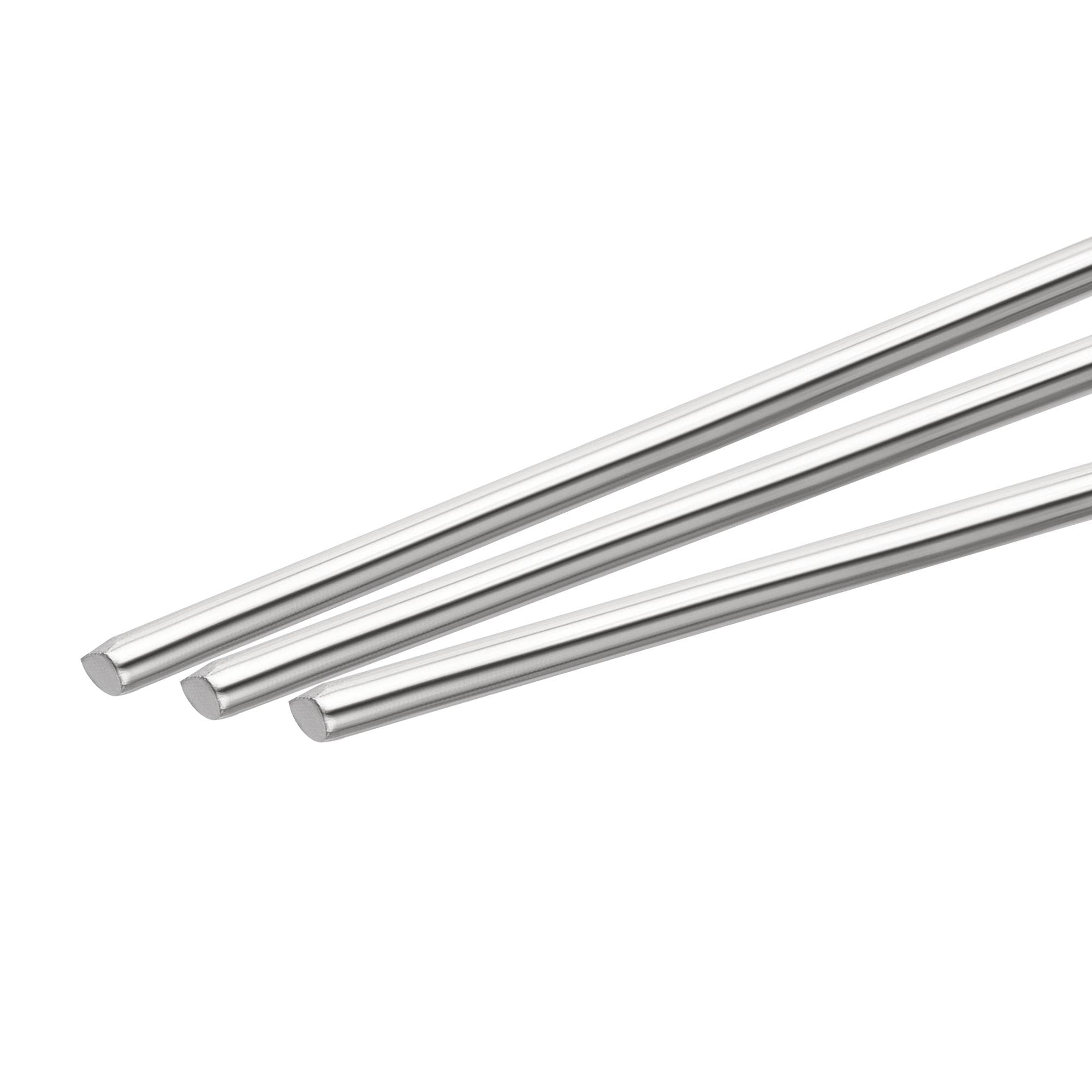 sourcing map 304 Stainless Steel Round Rods Bar,2.5mm Diameter 150mm Length for Various Shaft DIY Craft Model Car Plane Ship Pack of 20