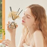 COCODOR Flower Reed Diffuser Set 6.7oz Cashmere Vanilla Sticks Home Fragrance view 6