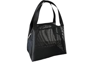 Breathable Meshes Cosmetic Storage Bag Transparency Travel Organiser Spacious Toiletries Container with Portable Handle Quick