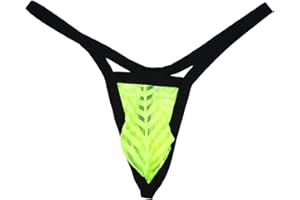MuscleMate UltraHot Men's See-Through Thong G-String Underwear, Men's Hot T-Back Thong G-String Undie, No Visible Lines.