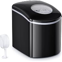 Ice Maker Countertop Machine,26.5 lbs in 24 Hours,9 Cubes Ready in 6 Mins,2 Sizes of Bullet Ice,Electric Compact Potable…