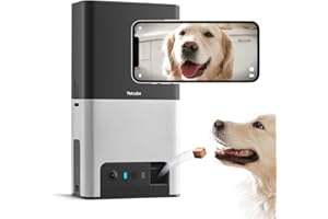 Petcube Bites 2 Wi-Fi Pet Camera with Treat Dispenser & Alexa Built-in, for Dogs and Cats. 1080p HD Video, 160 Full-Room View, 2-Way Audio, Sound/Motion Alerts, Night Vision, Pet Monitor