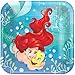 American Greetings The Little Mermaid Square Plate (8 Count), 9