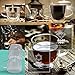 Kitchables Double Wall Glass Coffee Mugs Set of 4, 5oz - Insulated Clear Coffee Mug for Cappuccino, Latte, Tea, Espresso - Demitasse, Latte cup - Tazas Para Cafe