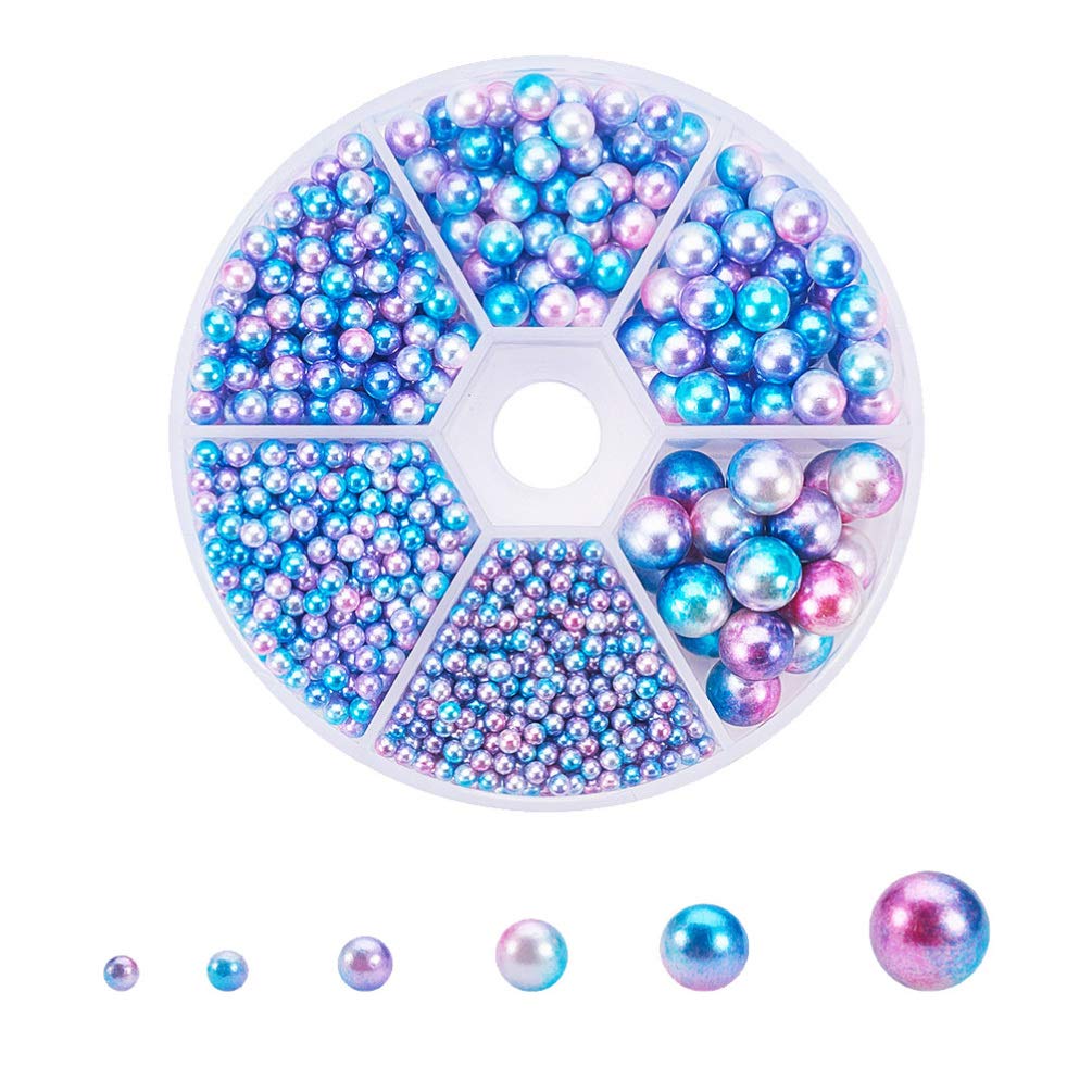 HEALLILY Jewerly Round Pearl Vase Filler Beads Faux Pearls for Jewelry Making Faux Pearl Beads for Home Wedding Decor Whistable Pearl