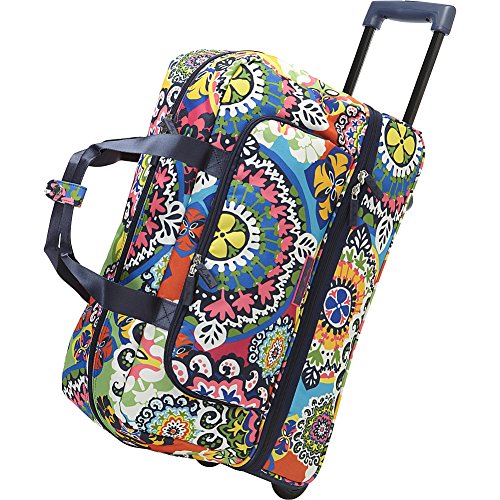 Vera Bradley Luggage Women’s Lighten Up Wheeled Carryon Nomadic Floral