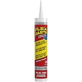 Flex Paste Rubberized Waterproof Sealant Paste, Clear, Cartridge | Super thick rubber paste, fills gaps, cracks, holes, works underwater, paintable, UV resistant, walls, drywall, roof, RV