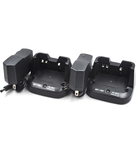 ICOM BC-223 Chargeur De Table Original Avec Adaptateur BC-123SE - Pour Radios ICOM IC-R15, IC-R30, Charge Rapide 1000mA