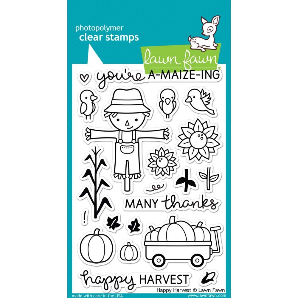 Lawn Fawn Happy Harvest 4"x6" Clear Stamps LF971