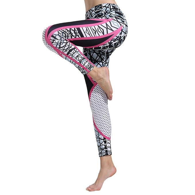  Htdbkdbk High Waist Yoga Pants Women Print Yoga