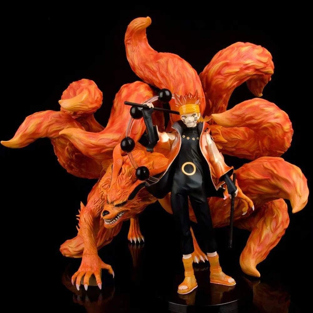 YSKCSRY Naruto GK Nine Lama Six Ways Naruto Fairy Nine Tails Naruto Anime Doll