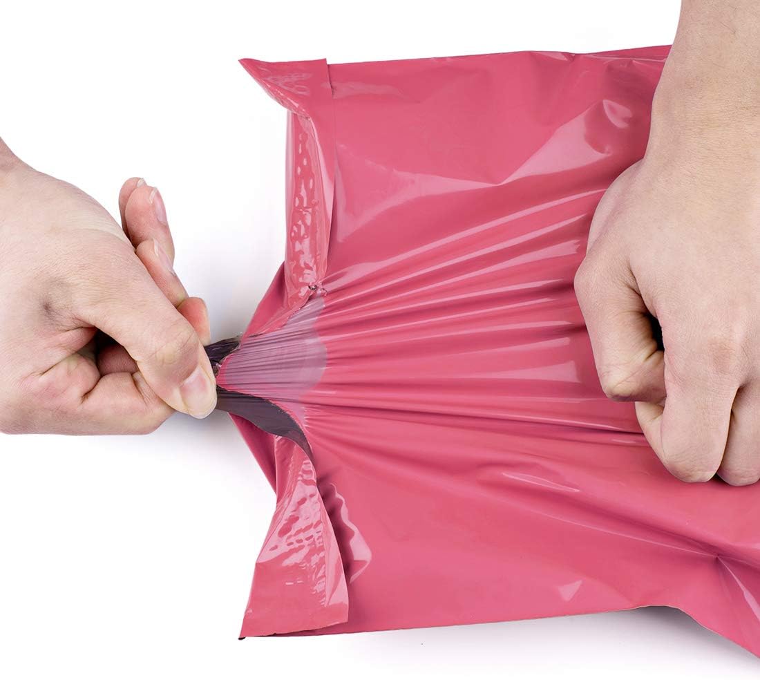 Metronic 10x13 Envelopes Mailers 100pack Pink Shipping Bags with Self Adhesive Waterproof and Tear-Proof Postal Bags : Office Products