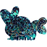 Novelty Mamba Snake Hair Clip,Funny Acetate Hair Clip,Big Claw Clip for Women,Funny Hair Claw Clip,Green