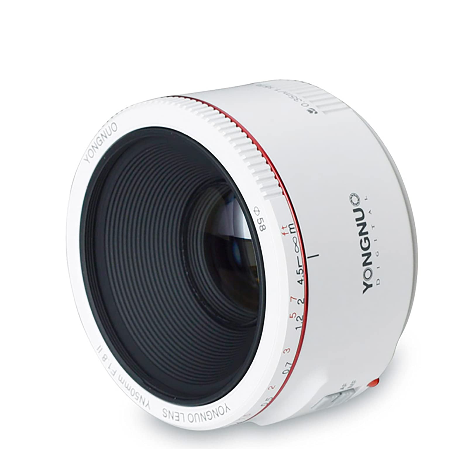 YONGNUO YN50mm F1.8 II White Lens Compatible with Canon