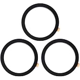 TENOC Universal Metal Ring Sticker, 3Pcs, Black | Compatible with iPhone/Samsung/Android Cellphones, Magnetic Phone Charger/Mount/Holder Conversion