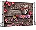 OUYIDA 7X5FT Valentine's Day Theme Pictorial Cloth Photography Background Computer-Printed Vinyl Backdrop TD58