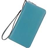 Lavemi Small Compact Women Wallet RFID Blocking Genuine Leather Bifold Purse with ID Windows