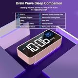 HOMVILLA Digital Alarm Clock with Big LED Temperature Display USB Charging Dual view 3