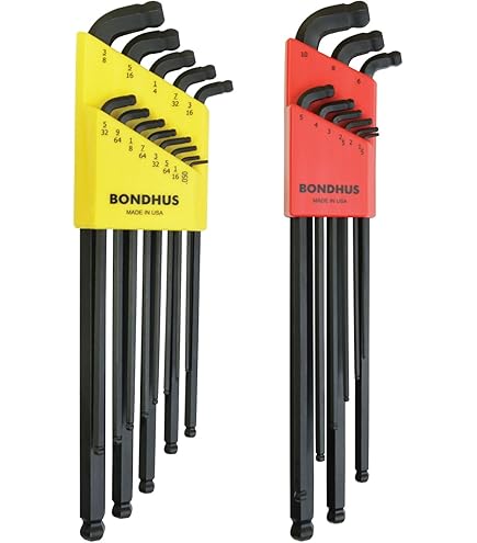 Bondhus 13-Piece Stubby L-Wrench Set With ProGuard Finish - MaxTorque Ball End Allen Keys