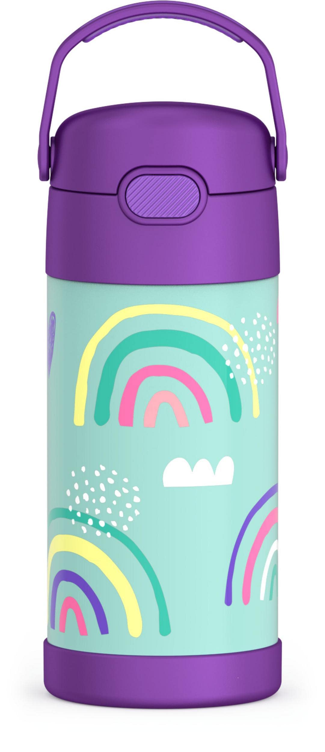 THERMOS FUNTAINER Water Bottle with Straw - 12 Ounce - Kids Stainless Steel Vacuum Insulated Water Bottle with Lid, Violet (Pack of 6) Image THERMOS FUNTAINER Water Bottle with Straw - 12 Ounce - Kids Stainless Steel Vacuum Insulated Water Bottle with Lid, Violet (Pack of 6) Image