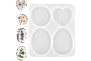 DIY Worry Stone Resin Molds, Less Worry Meditation Pocket Stones Epoxy Casting Mold for Men Women DIY Crafts Supplies for Med