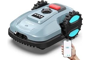 YARDCARE Robotic Lawn Mower, Smart Robot Lawnmower with Obstacle Avoidance, Scheduled Cutting, Self-Charging, Height Adjustment, Ideal for Small to Medium Lawns (Up to 4300 sq.ft)