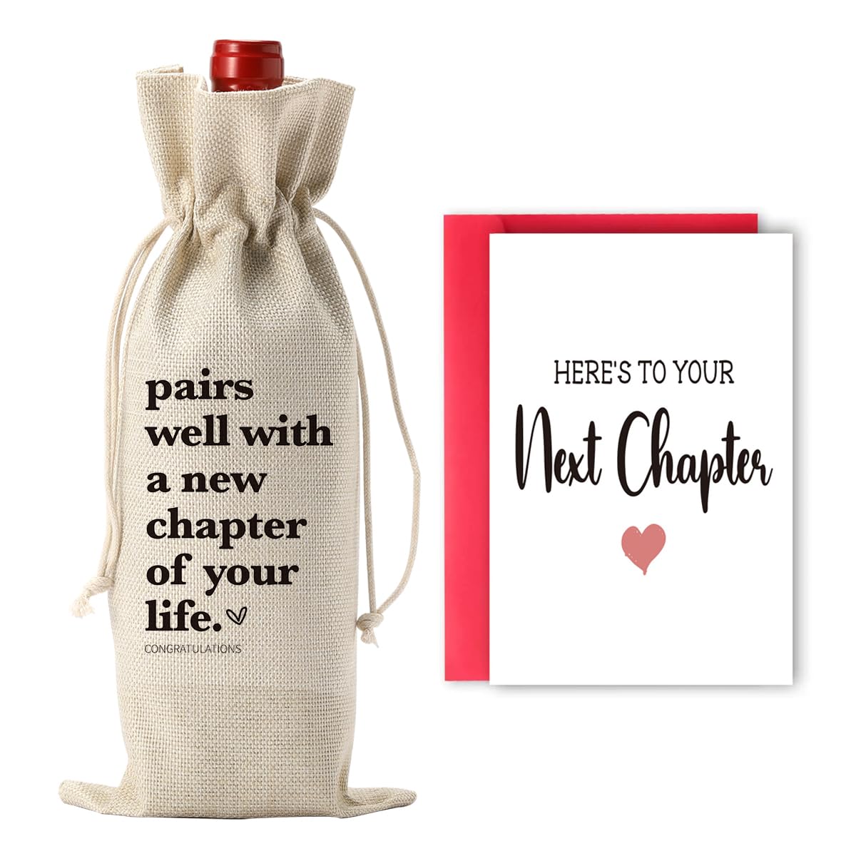 XFW Funny New Chapter Wine Bag Card Set Coworker