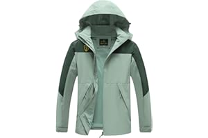 GIISAM Rain Jacket for Women, Women's Waterproof Lightweight Rain Jackets Packable Raincoat Windbreaker Coat with Hood