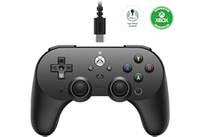 8bitdo Pro 2 Wired Controller for Xbox Series X|S, Xbox One, Windows 10/11, Gamepad with Hall Effect Joysticks, 3.5mm Audio J