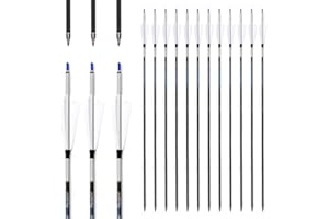 6/12pc Custom Length Feathered Carbon Arrows 200/250/300/350/400/500/600/700/800 Spine Removable Tips 4" Turkey Feather Targe