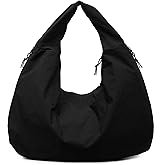 Women Solid Color Slouchy Tote Bag Large Capacity Shoulder Purse Versatile Underarm Bag Hobo Bag Travel Vacation