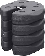 MasterCanopy 4-Pcs Deluxe Gazebo Weights, 9KG Total, Black view 5
