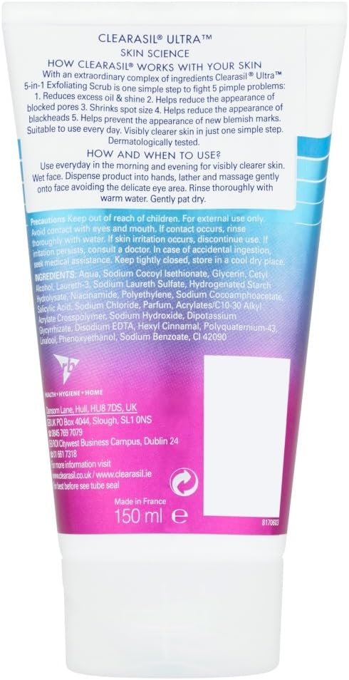 Clearasil 5 In 1 Action S Cleansing Face Wash for acne prone skin to unclog pores and everyday prevention of acne - Image 4