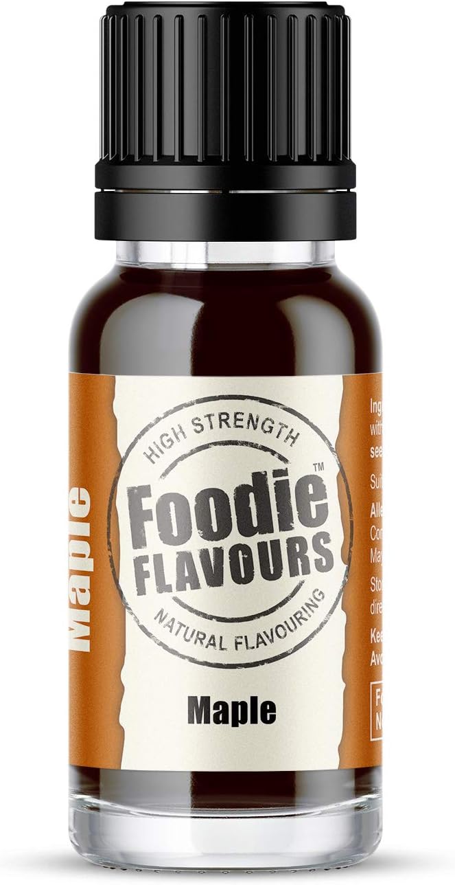 Foodie Flavours Natural Maple Flavouring, High Strength - 15ml